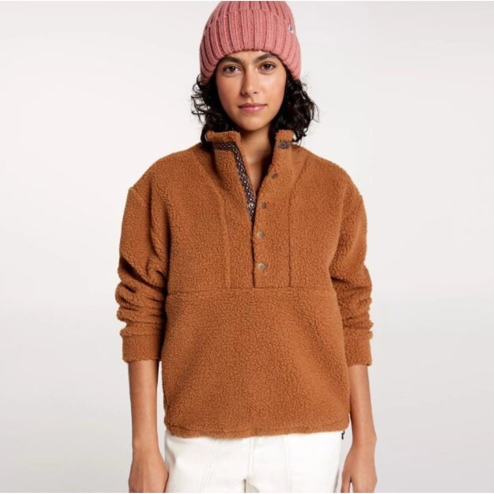 Alpine Design Brown Sherpa Pullover